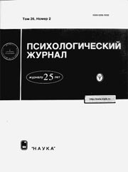 ПСИХОЛОГИЧЕСКИЙ ЖУРНАЛ РАН. Т.26, № 2, март–апрель 2005